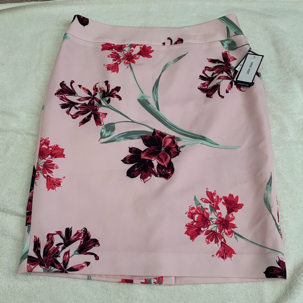 Floral Nine West Pencil Skirt